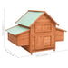 Chicken Coop in Solid Firwood (152 x 96 x 110cm) - Little and Giant Explorers vidaXL