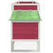 Chicken Coop with Planter to the Roof in Red (204 x 50 x 84cm) - Little and Giant Explorers vidaXL