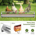 Chicken Feeding Trough with Crossbar and Drainage Holes 15 L - Little and Giant Explorers Costway