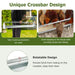 Chicken Feeding Trough with Crossbar and Drainage Holes 15 L - Little and Giant Explorers Costway