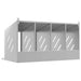 Chicken Nesting Box with 4 Compartments in Galvanised Silver - Little and Giant Explorers vidaXL