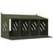 Chicken Nesting Box with 4 Compartments in Olive Green - Little and Giant Explorers vidaXL