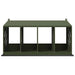 Chicken Nesting Box with 4 Compartments in Olive Green - Little and Giant Explorers vidaXL