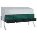 Chicken Nesting Box with 4 Compartments and Legs in Galvanised Steel - Little and Giant Explorers vidaXL