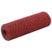 Chicken Wire Fence Steel with PVC Coating in Red (25 x 0.5m) - Little and Giant Explorers vidaXL