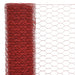 Chicken Wire Fence Steel with PVC Coating in Red (25 x 0.5m) - Little and Giant Explorers vidaXL