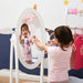 Child's Free Standing Full Length Dressing Mirror with Storage Shelf - Little and Giant Explorers HOMCOM