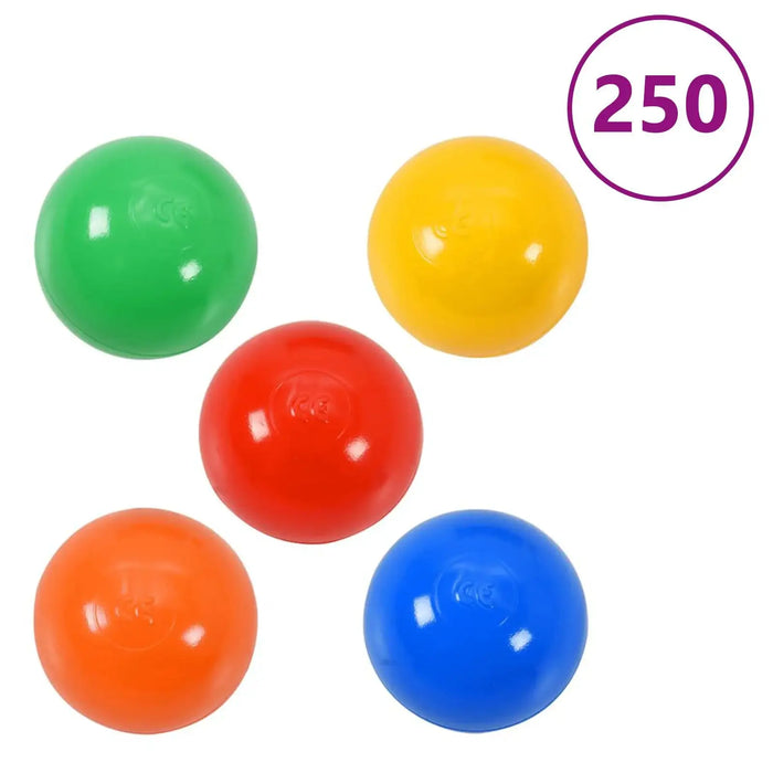 Children's Teepee Tent | Cotton Canvas with 250 Ball Pool Balls (Multi-Colour Edition) - Little and Giant Explorers vidaXL