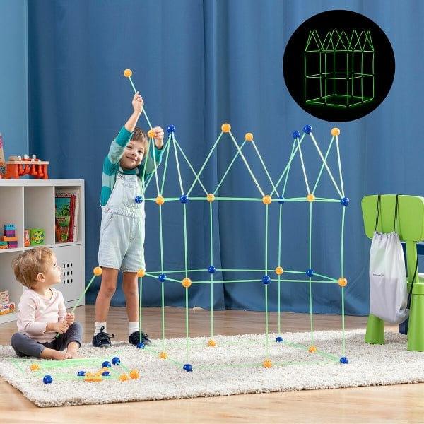 Children’s Fort Building Kit | Glows in the Dark - Little and Giant Explorers InnovaGoods