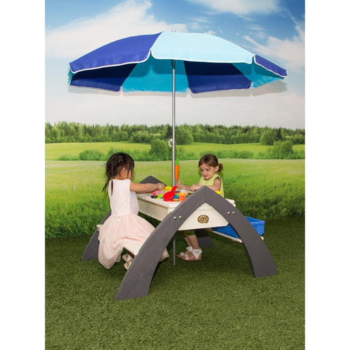 Children's Picnic Table 'Delta' in Grey and White - Little and Giant Explorers AXI