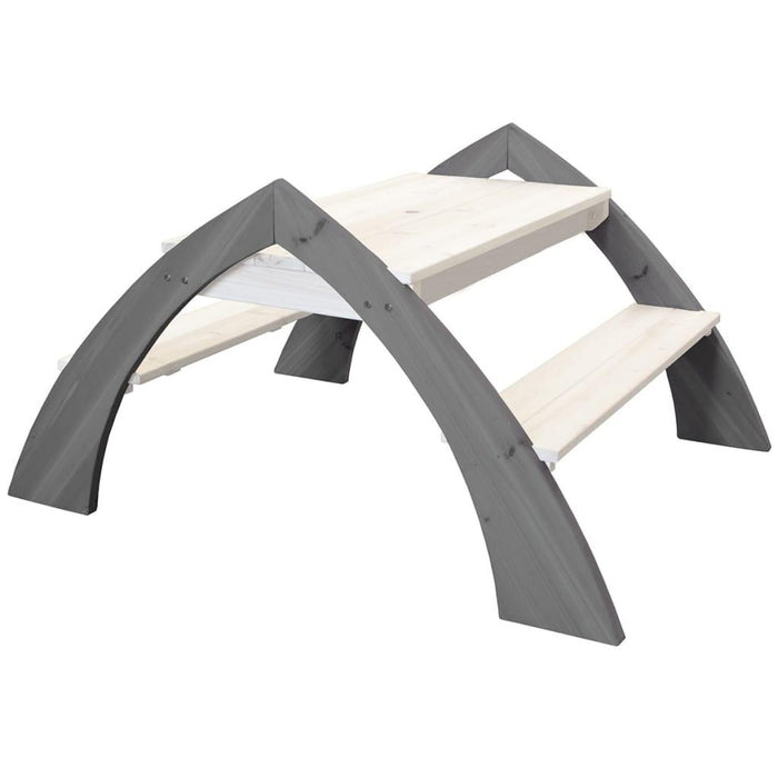 Children's Picnic Table 'Delta' in Grey and White - Little and Giant Explorers AXI