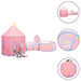 Children Play Tent with 250 Balls in Pink - Little and Giant Explorers vidaXL