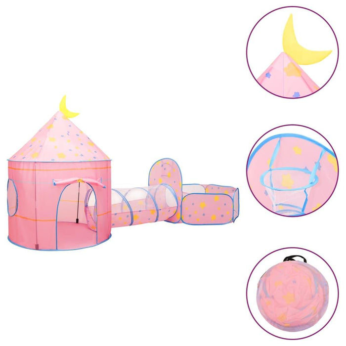 Children Play Tent with 250 Balls in Pink - Little and Giant Explorers vidaXL