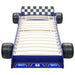 Kids Race Car Bed in Blue (90 x 200cm) - Little and Giant Explorers vidaXL