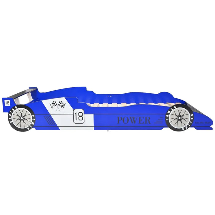 Children's Race Car Bed in Blue (90 x 200cm) - Little and Giant Explorers vidaXL