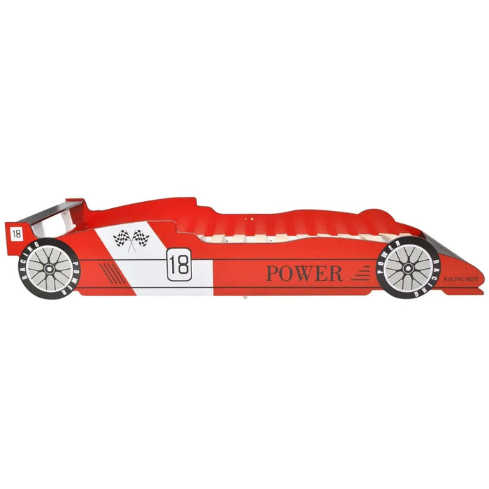 Children's Race Car Bed in Red (90 x 200cm) - Little and Giant Explorers vidaXL