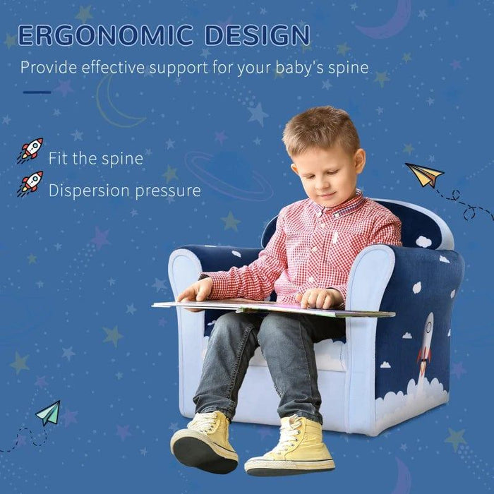 Children's 'Rocket' Armchair - Little and Giant Explorers HOMCOM