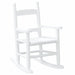 Rocking Chair for Children in White and Solid Wood Poplar - Little and Giant Explorers vidaXL