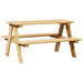 Children’s Table with Benches - Solid Pine Wood | Rustic Untreated Natural Finish VIDAXL - Little and Giant Explorers vidaXL