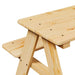 Children’s Table with Benches - Solid Pine Wood | Rustic Untreated Natural Finish VIDAXL - Little and Giant Explorers vidaXL