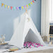 Children's Teepee Tent | Cotton Canvas with 250 Ball Pool Balls (Pink Edition) - Little and Giant Explorers vidaXL