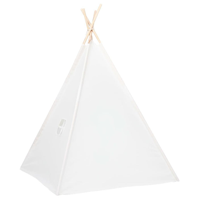 Children Teepee Tent with Bag in Peach Skin White - Little and Giant Explorers vidaXL