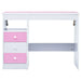 Children Tiltable Drawing Desk in Pink and White - Little and Giant Explorers vidaXL