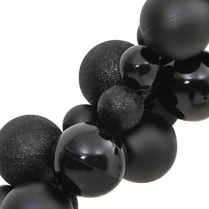 Christmas Balls Garland in Black 175cm - Little and Giant Explorers vidaXL