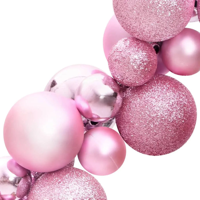 Christmas Balls Garland in Pink 175cm - Little and Giant Explorers vidaXL