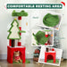 Christmas Cat Tree – Festive Multi-Level Cat Tower | Scratching Posts and Toys PAWHUT - Little and Giant Explorers PawHut