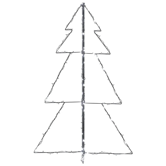 Christmas Cone Tree 160 LEDs in Cold White (78 x 120cm) - Little and Giant Explorers vidaXL