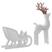 Christmas Decoration Reindeer and Sleigh with 100 LEDs in Cold White - Little and Giant Explorers vidaXL