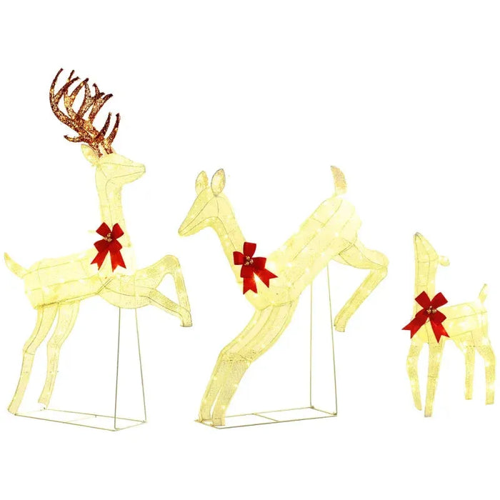 Three Piece LED Light Reindeer - Little and Giant Explorers Outsunny