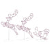 Christmas Flying Reindeer and Sleigh Decoration | Warm White 72 LED Lights VIDAXL - Little and Giant Explorers vidaXL