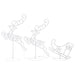Christmas Flying Reindeer and Sleigh Decoration | Warm White 72 LED Lights VIDAXL - Little and Giant Explorers vidaXL