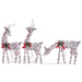 Christmas Reindeer Family in Gold Warm and White Mesh - Little and Giant Explorers vidaXL