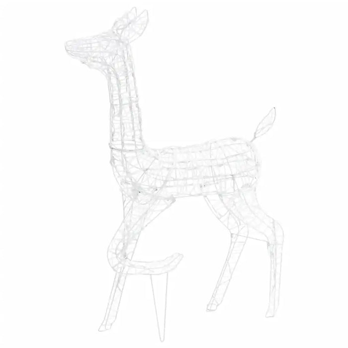 Christmas Reindeer Family Lights | 3-Piece Cold White LED Acrylic Set VIDAXL - Little and Giant Explorers vidaXL