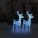 Christmas Reindeer Lights – 2-Piece Blue LED Acrylic Reindeer Set | 8 Lighting Modes VIDAXL - Little and Giant Explorers vidaXL