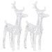 Christmas Reindeer Lights – 2-Piece Blue LED Acrylic Reindeer Set | 8 Lighting Modes VIDAXL - Little and Giant Explorers vidaXL