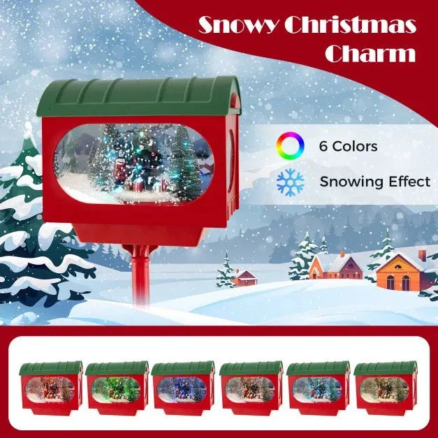 Christmas Sound-Activated Street Light with Colourful Lights 150cm - Little and Giant Explorers Costway