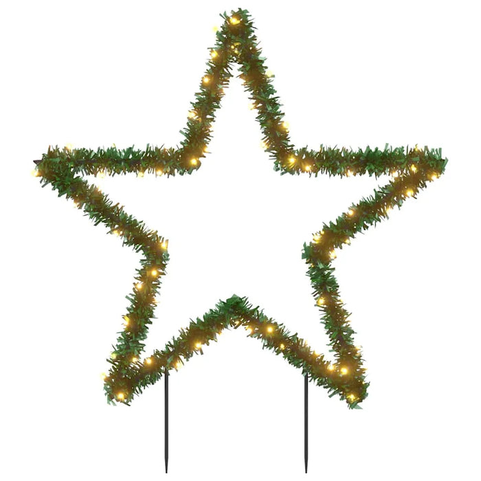Christmas Star Light Decoration - Warm White | 80 LEDs and Pine Needle Frame VIDAXL - Little and Giant Explorers vidaXL