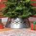 Christmas Tree Base Cover with Hollow Snowflake Patterns 68cm - Little and Giant Explorers HOMCOM