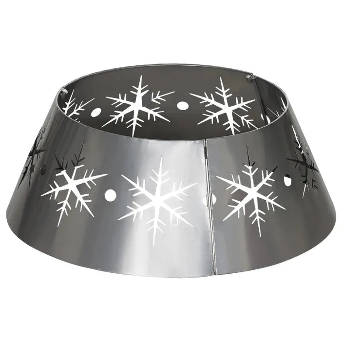 Christmas Tree Base Cover with Hollow Snowflake Patterns 68cm - Little and Giant Explorers HOMCOM