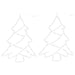 Christmas Tree Silhouette LED Lights – Set of 2 | Warm White - Battery Powered with Timer VIDAXL - Little and Giant Explorers vidaXL