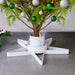 Christmas Tree Stand in White (47 x 47 x 13.5cm) - Little and Giant Explorers vidaXL