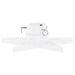Christmas Tree Stand in White (47 x 47 x 13.5cm) - Little and Giant Explorers vidaXL