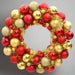 Christmas Wreath in Red and Gold 45cm - Little and Giant Explorers vidaXL