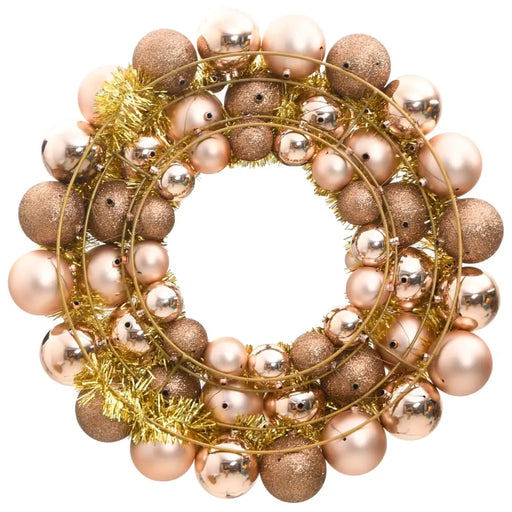 Christmas Wreath in Rose Gold 45cm - Little and Giant Explorers vidaXL