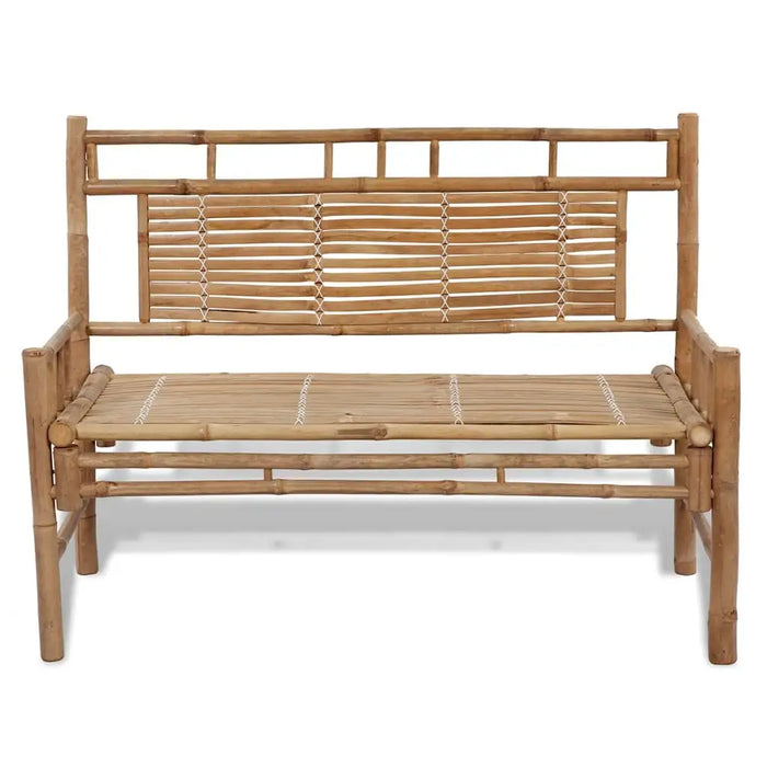 Garden Bench in Bamboo (120cm) - Little and Giant Explorers vidaXL