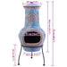 Clay Fireplace 'Colima' in Sea Blue and Red - Little and Giant Explorers RedFire